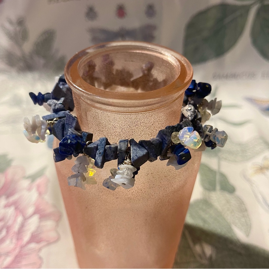 4 Genuine Stone Stretch Bracelet